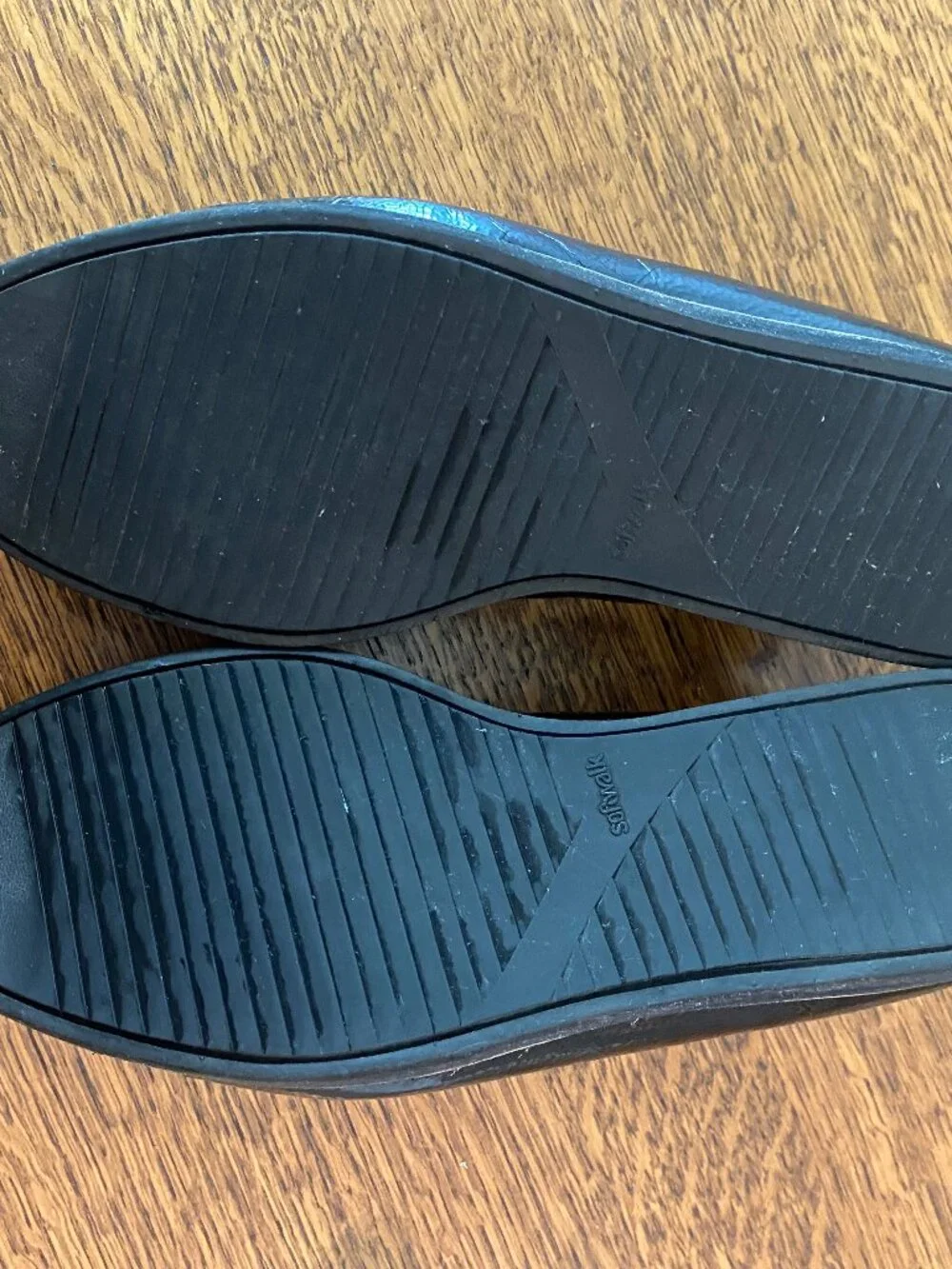 SoftWalk dressy loafers, black patent leather, size 8.5